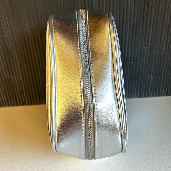Jean Paul Gaultier Metallic Silver Cosmetic Pouch - Picture 10 of 13